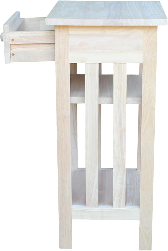 International Concepts Unfinished Mission Telephone Stand