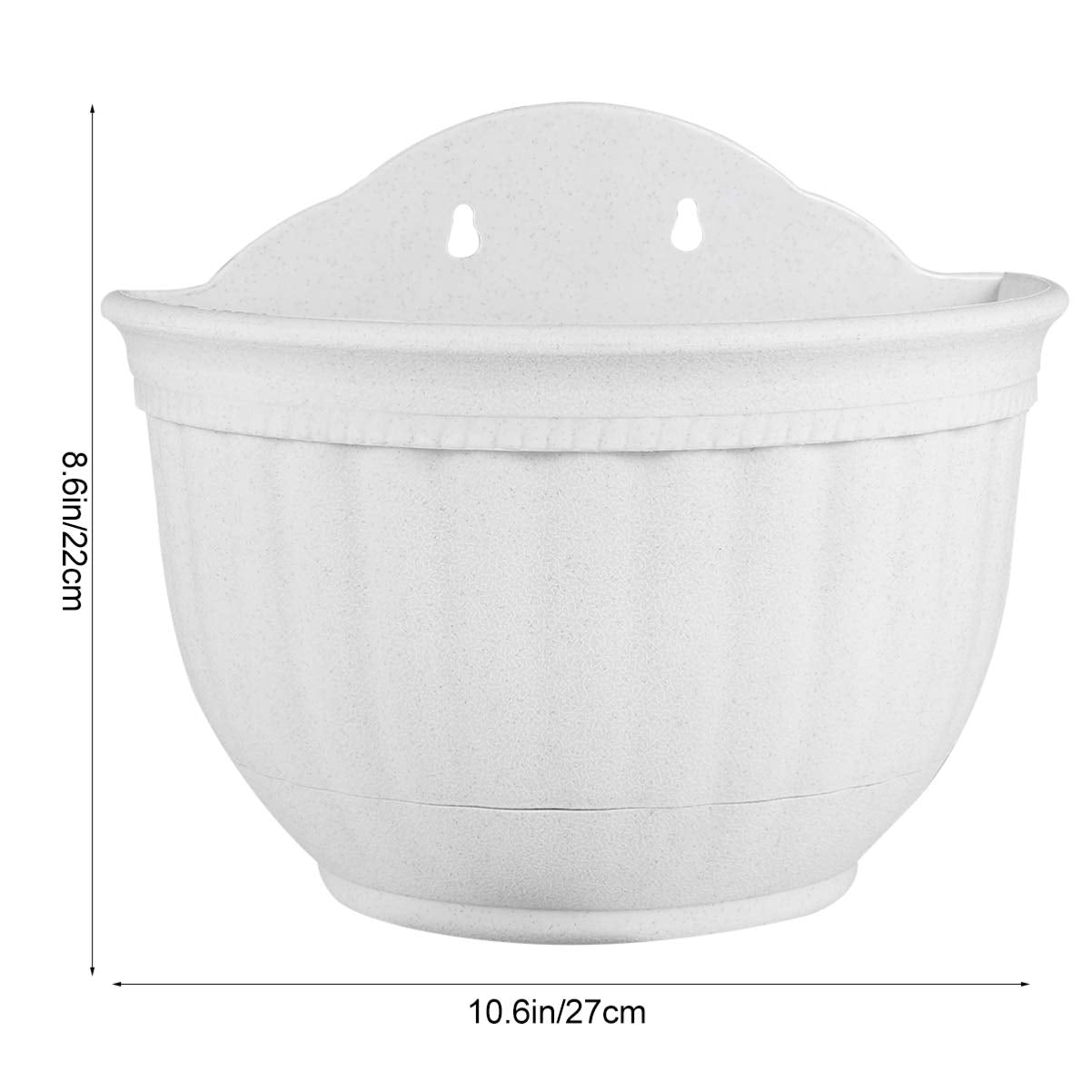 Vaguelly -Mounted Flower Pot Imitation Leather Design for Use Space-Saving Hanging Planter with Tray for Artistic Plant Storage
