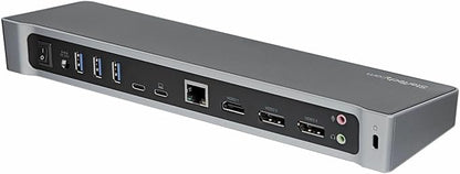 StarTech.com USB-C Triple Monitor Docking Station for MacBook Pro / Air M1 M2 M3 M4 & Windows, Universal 4K HDMI DP Dock, Thunderbolt Compatible, 100W Laptop Charging - TAA