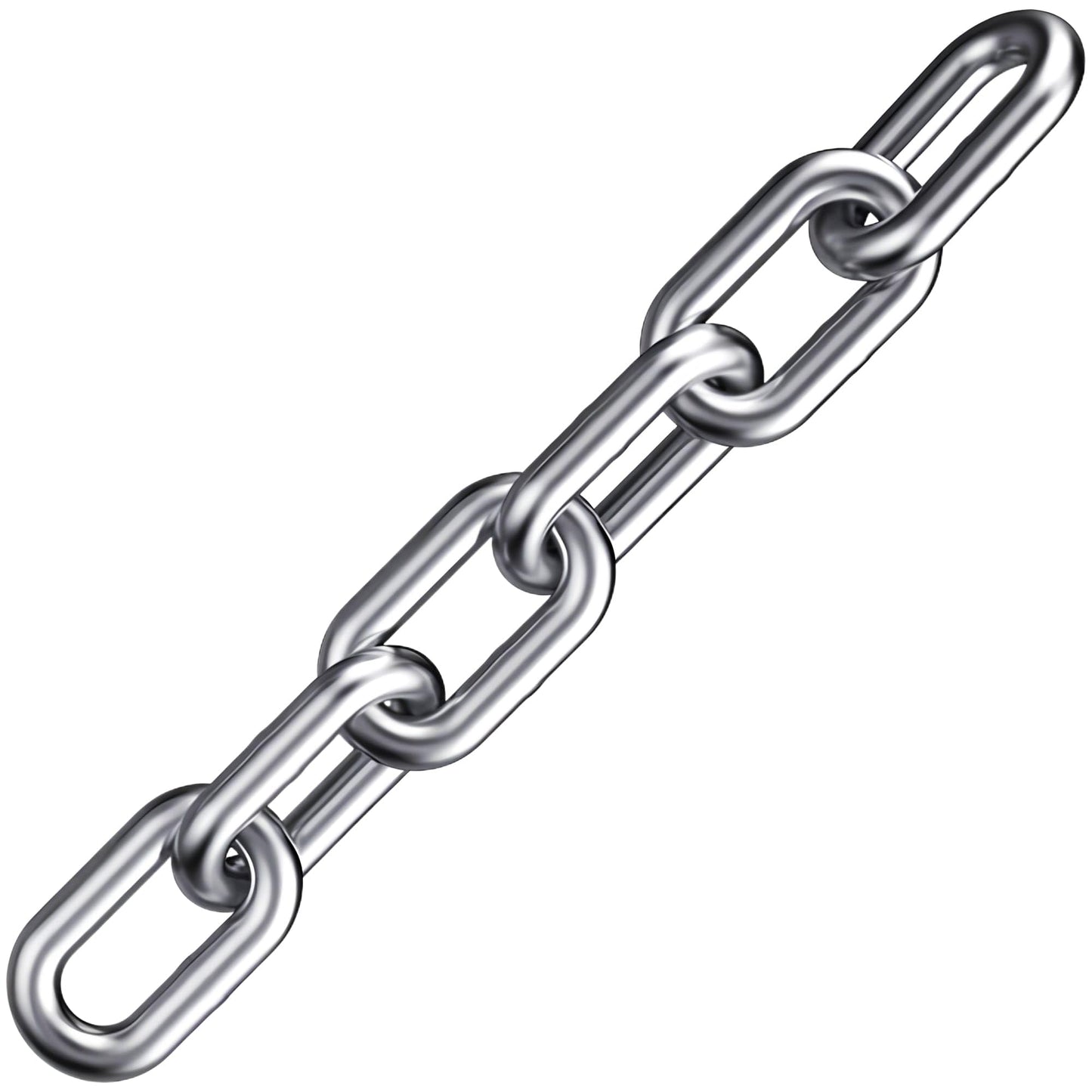 Stainless Steel Chain, Lsqurel 5/16inch Heavy Duty Chain Link Chain 6.5ft Safety Chain Utility Chain Metal Chain for Indoor and Outdoor (5/16in-6.5ft)