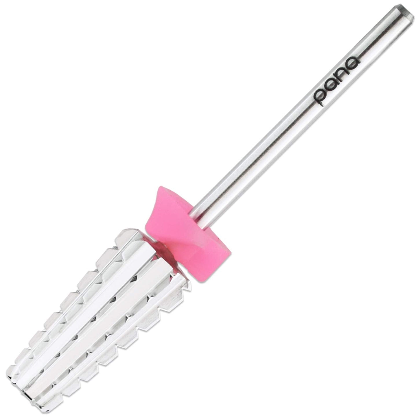 PANA Nail Carbide 5 in 1 Bit - Two Way Rotate use for Both Left and Right Handed - Fast Remove Acrylic or Hard Gel - 3/32" Shank - Manicure, Nail Art, Drill Machine (Fine - F, Silver)