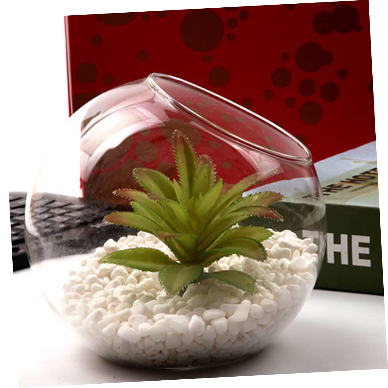 GANAZONO 2Pcs Micro Landscape Glass Bottle Terrarium Decor DIY Container for Plants Glass for Bedroom Living Office and Handmade