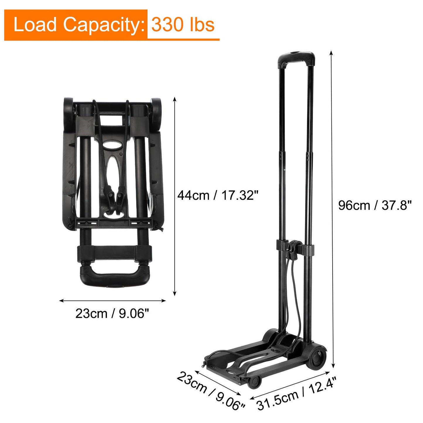 MECCANIXITY 1pcs Rolling Plant Stand 16"-24" 55lb Plant Roller Base Flower Pot Dolly Holder with 360° Lockable Wheels for Indoor Outdoor Black