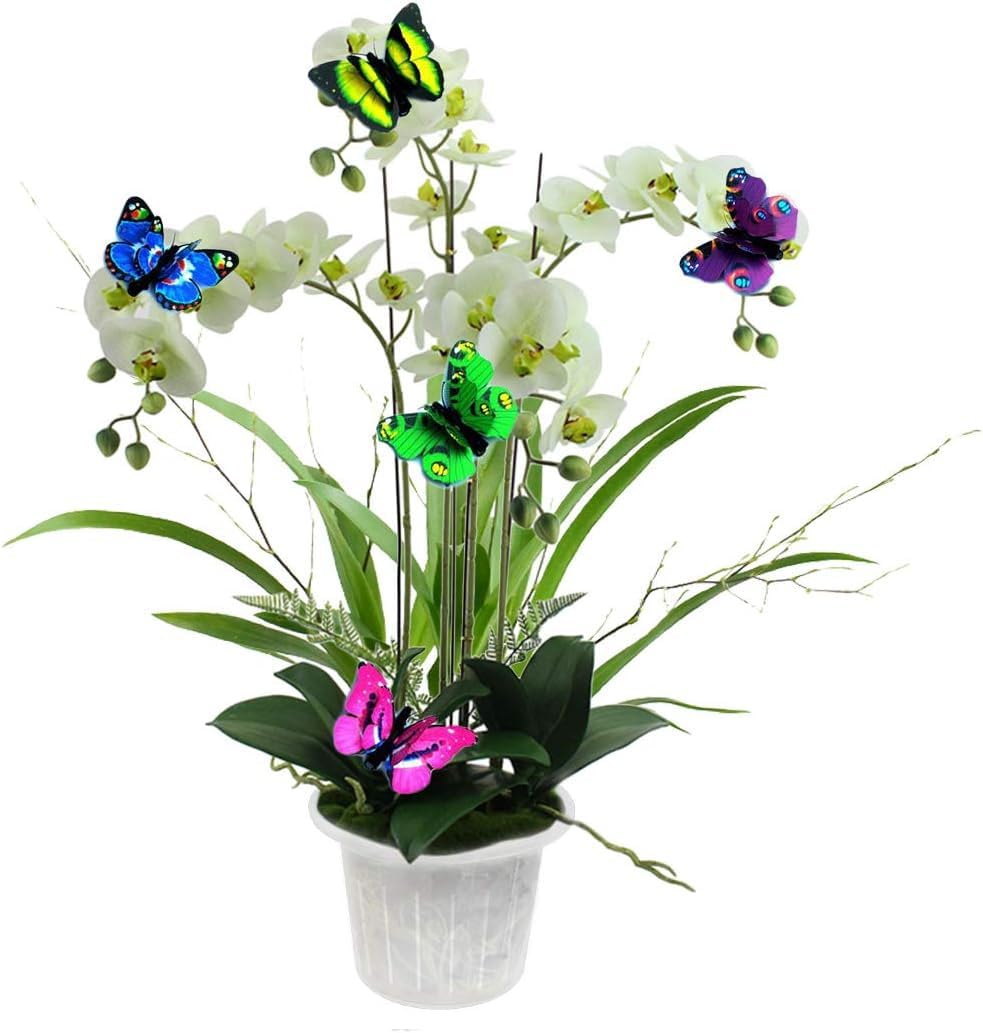 Adopirit Transparent Plastic Planter Garden Pots Orchid Breathable Slotted Clear Plastic Pot - Growers Assortment (10 pots - Two of Them are 4",5",6",7",7.5")