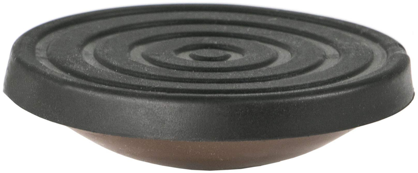 Allsop Home and Garden Pot Pads, Deck and Patio Protection with 3,000 lbs rating, discreet non-skid planter pad lifters / risers / feet / toes, (Cocoa, Set of four, 1-Count)