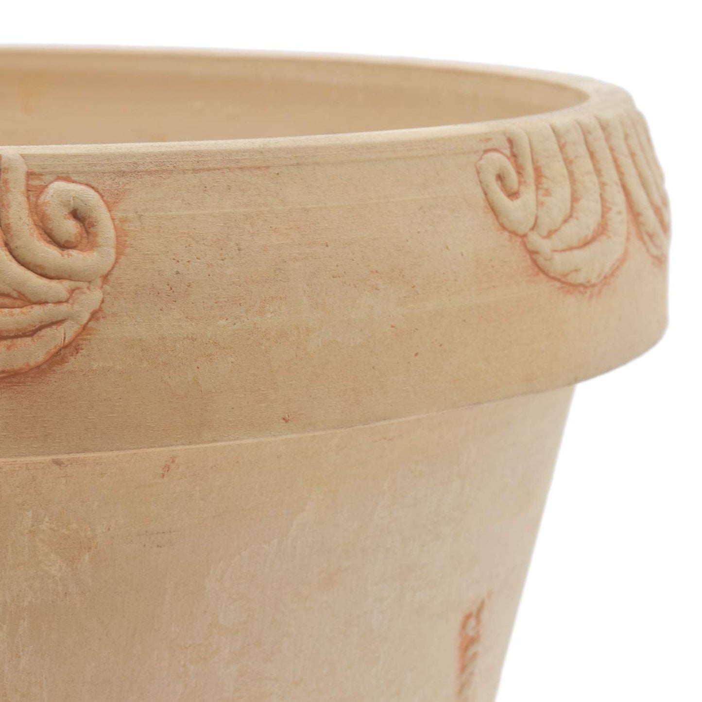 PSW Pot Collection Dragonfly Planter Pot for Indoor and Outdoor Plants and Gardens, 12.5' by 10, Beige