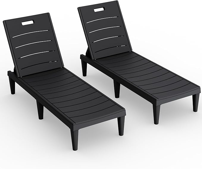 Devoko Outdoor Chaise Lounge Chair Set of 2