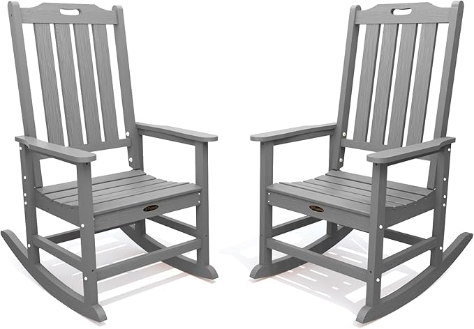 THOEOE Oversized Rocking Chair Set of 2, Outdoor Rocking Chair
