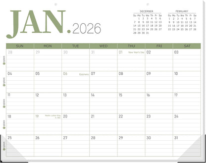 GuassLee Desk Calendar 2026, 18-Month Hanging Desk/Wall Calendar From 2026 Jan-2027 Jun, 14" X 11" Monthly Planner with Thick Paper For Office Home School Desk Organizing