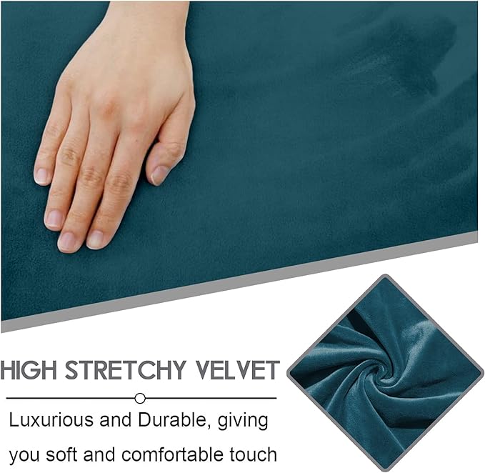ULTICOR Velvet 8-Pieces Recliner Sofa Covers Stretch Reclining Couch Covers