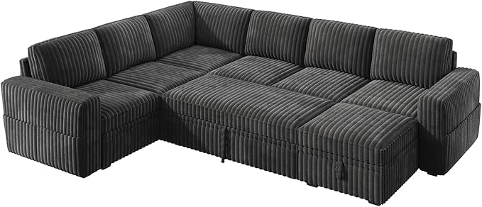 HONBAY Modular Sectional Sleeper Sofa