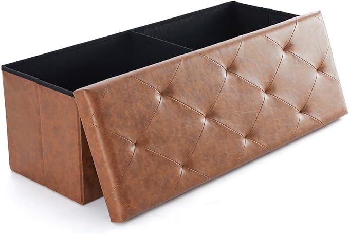Sweetcrispy 43 Inches Folding Ottoman