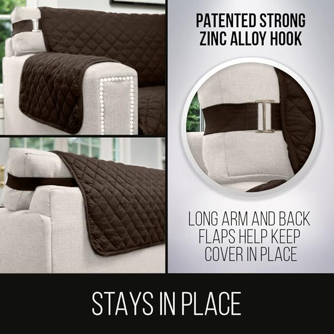 Sofa Shield® Couch Slip Covers for Dogs, Reversible Furniture Protector