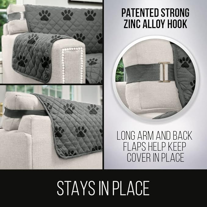 Sofa Shield® Couch Slip Covers for Dogs, Reversible Furniture Protector