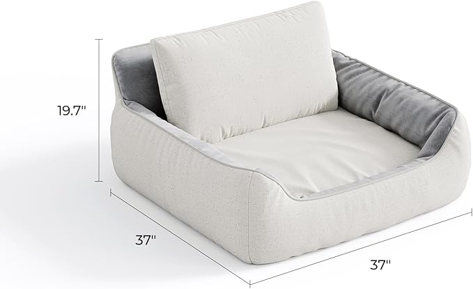 LINSY HOME Oversized Modular Sectional Sofa, Cloud Couch