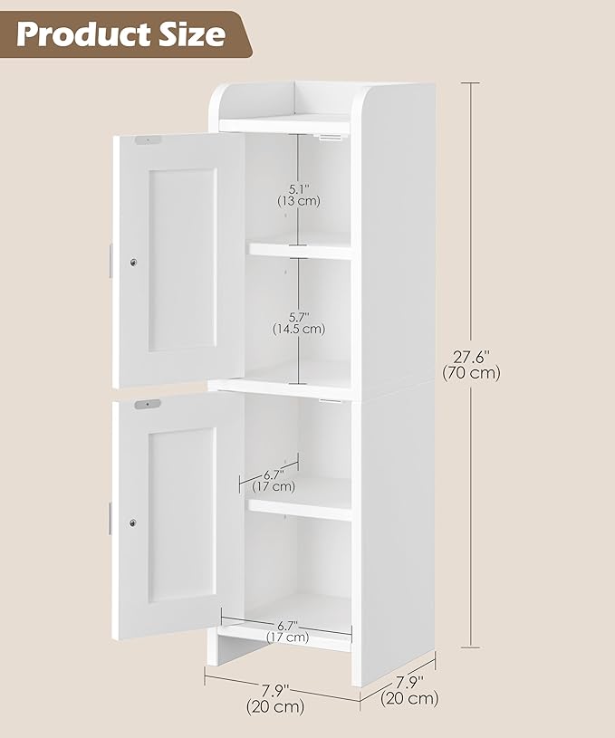 Akxomel Small Bathroom Cabinet