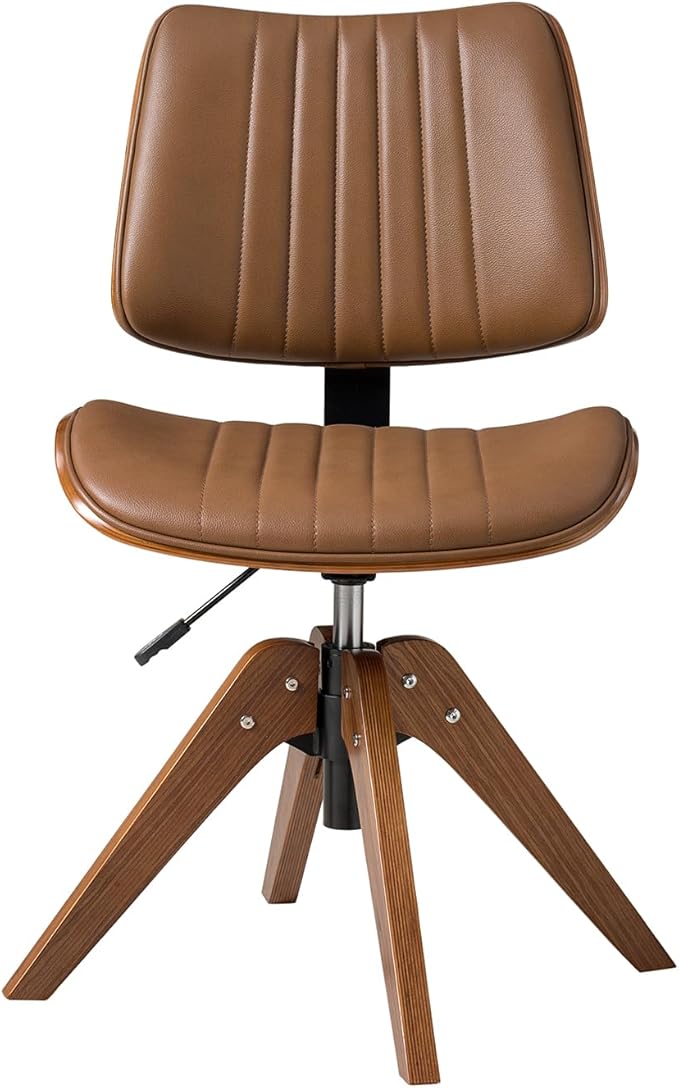HULALA HOME Faux Leather Home Office Chair