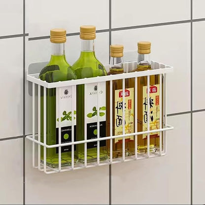 2 Piece Kitchen Cabinet Door Storage Box,Self Adhesive Wall Mounted Storage Boxes,Wardrobe/Bathroom/Refrigerator Small Items Organizer Storage Box (White)