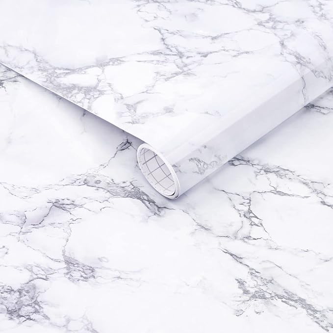 Arthome Marble Contact Paper, Peel and Stick Wallpaper 11.8x100 inch Self