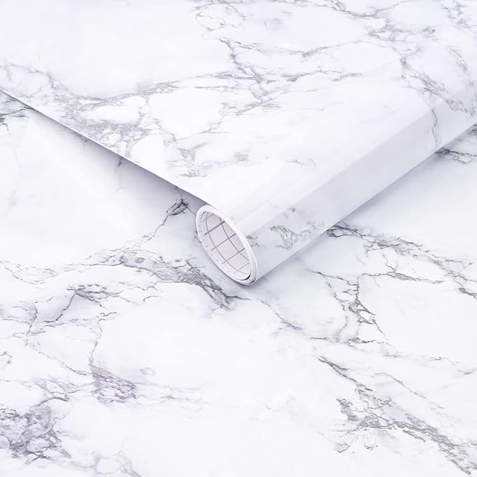 Arthome 60 x 508 cm Peel and Stick Marble Contact Paper, Self-Adhesive