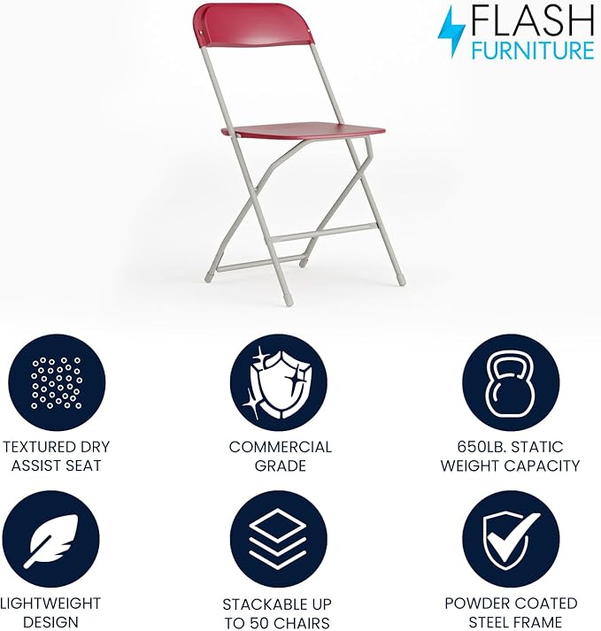 Flash Furniture Hercules Series Plastic Folding Chair