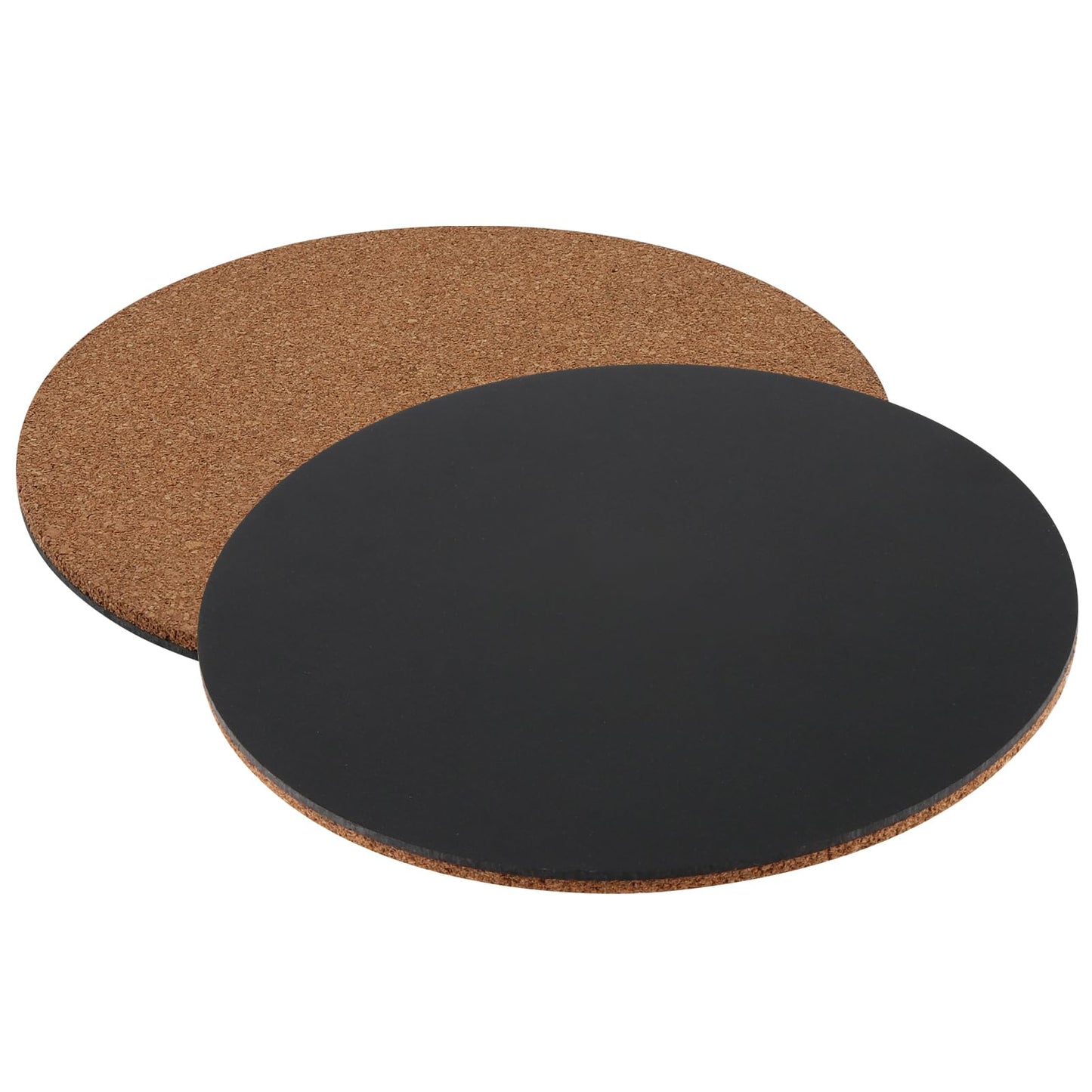 JEUIHAU 12 PCS 6 Inch Cork Plant Mats,Cork Plant Coasters,Round Plant Saucers Coaster for Gardening, Indoor and Outdoor Pots, DIY Craft Project