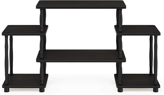 Furinno Turn-N-Tube No Tools Entertainment Center, Classic Square Corner