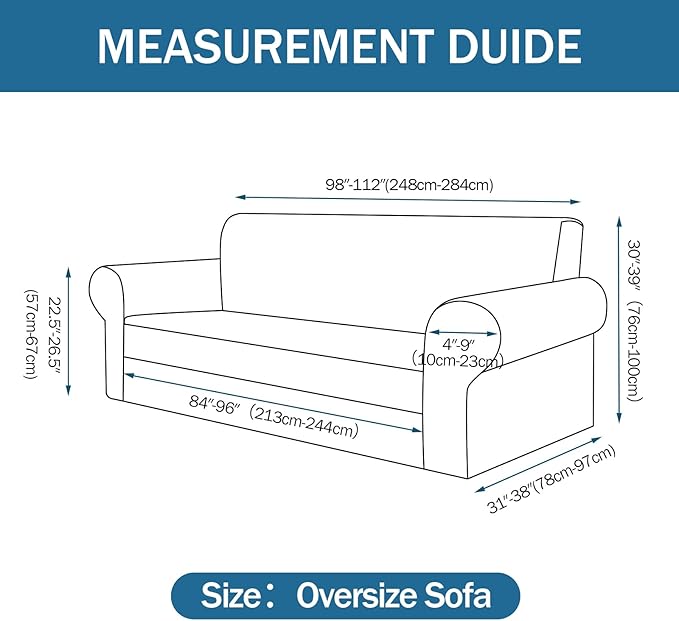 Sofa Slipcover with 2 Pillow Cover