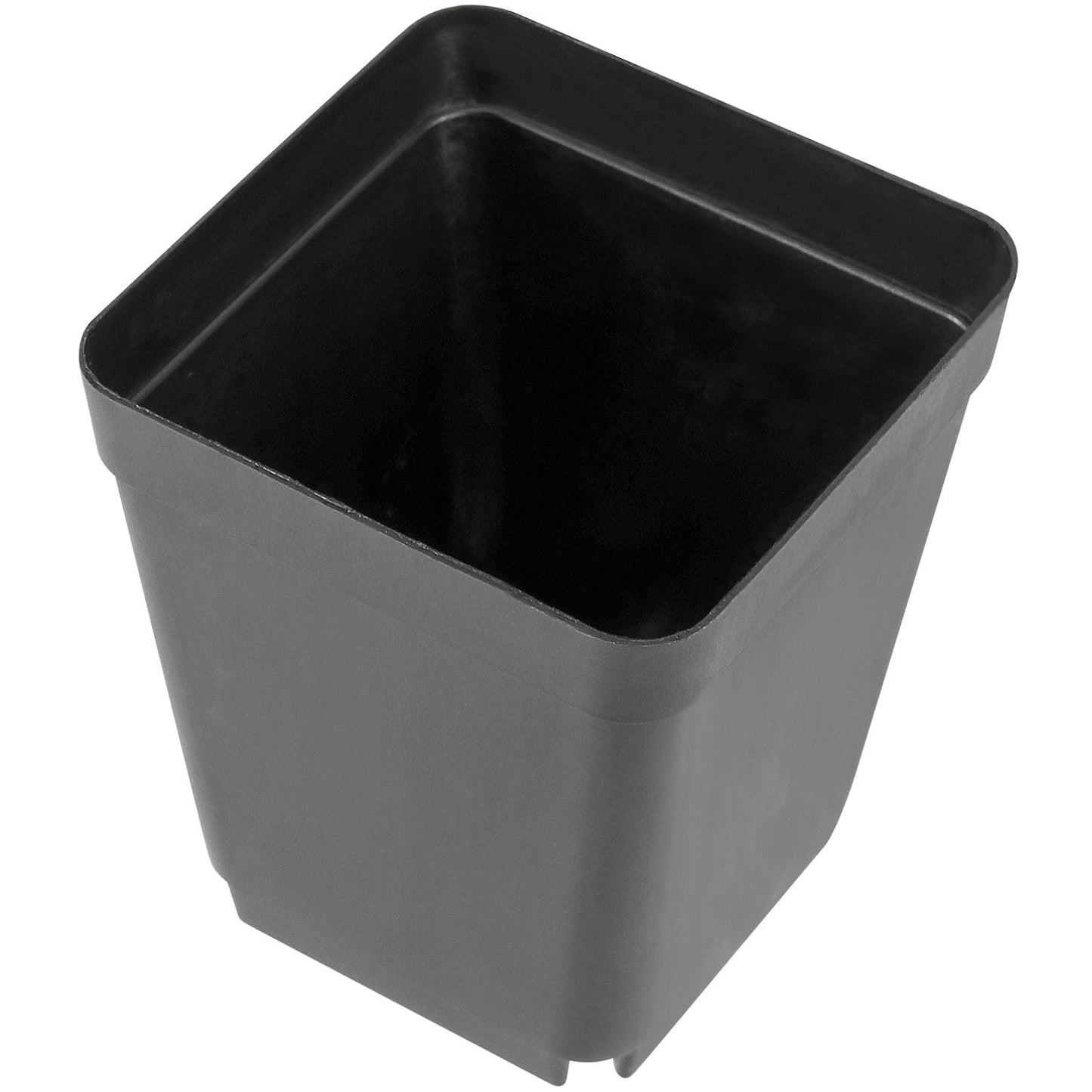 KOHAND 120 Pieces 2.7 Inch Plastic Square Nursery Pot, Transplant Planting Pots Greenhouse Supplies, Durable Plastic Flower Pots for Seedlings Black