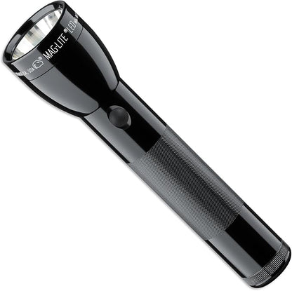 MagLite Battery-Powered LED Flashlight – ML300L 2-Cell D Flashlight with Adjustable Focus, Precise Beam, Long Battery Life, Water-Resistant for Emergency, Outdoor, and Camping