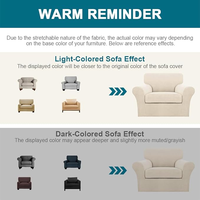 Turquoize 2 Piece Chair Covers Chair Slipcovers
