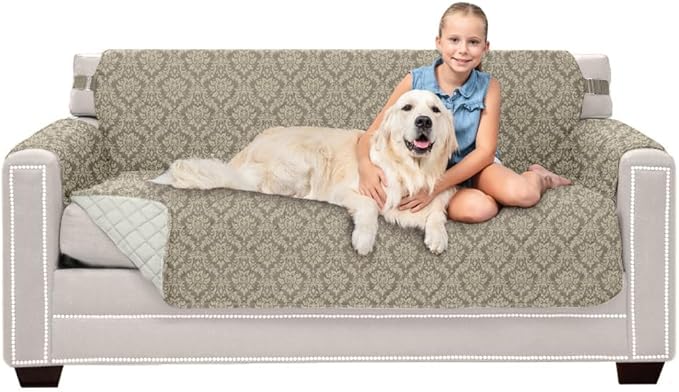 Sofa Shield® Couch Slip Covers for Dogs, Reversible Furniture Protector
