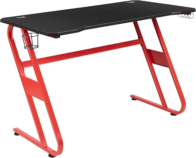 Flash Furniture Fisher Red Gaming Ergonomic Desk