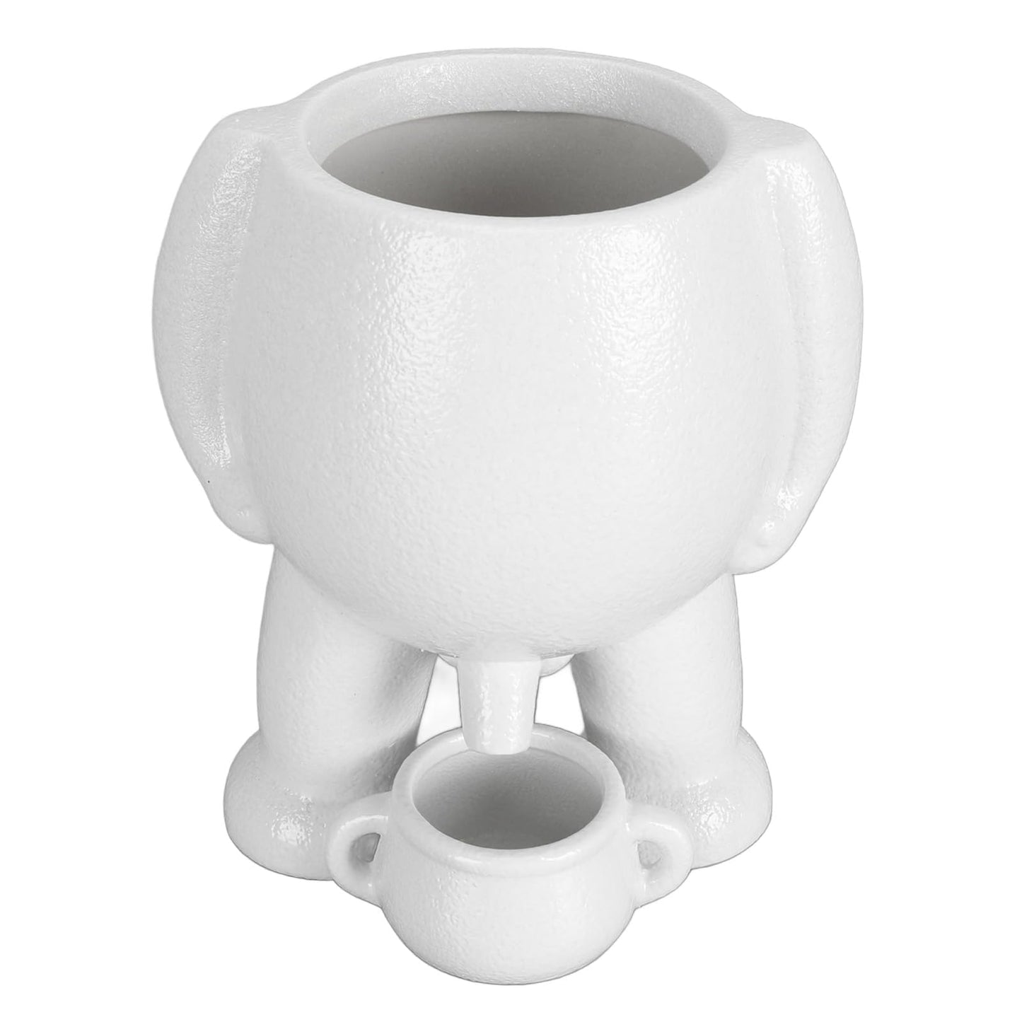 Gsycle Funny Peeing Plant Pot, Creative Ceramic Succulent Planter for Home Office Desk, Unique Little Man Pissing Flower Pot with Small Watering Can, White