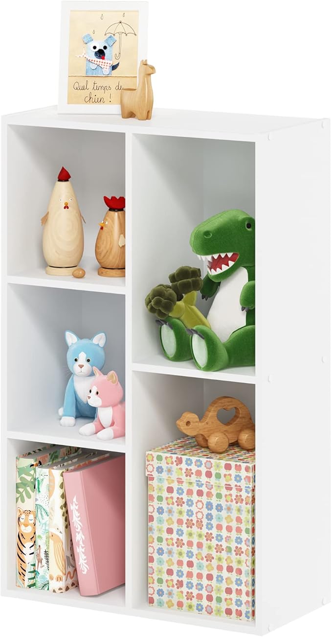 Furinno Luder 5-Cube No Tool Assembly Open Shelf