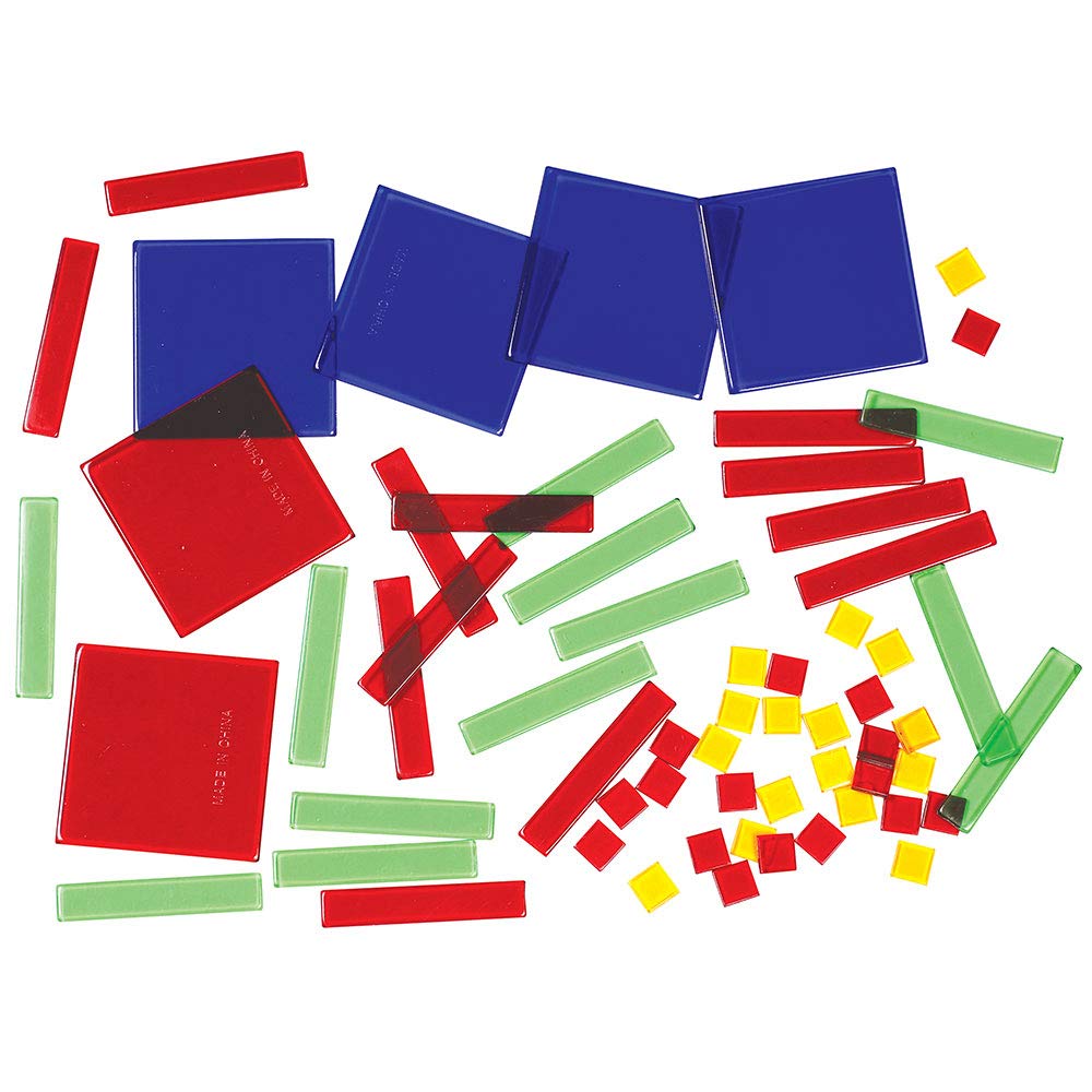 Learning Resources Algebra Tile Class Set and Magnetic Algebra Tiles Set