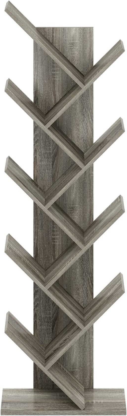 Furinno TREE Book Shelf, 9-Tier Bookshelf, Tree Bookcase