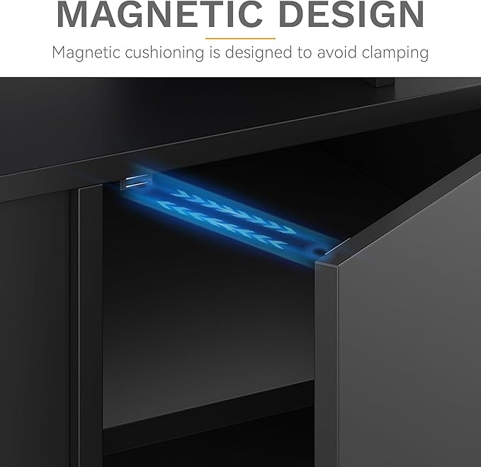 DWVO Modern TV Stand for 75 Inch TVs, Entertainment Center