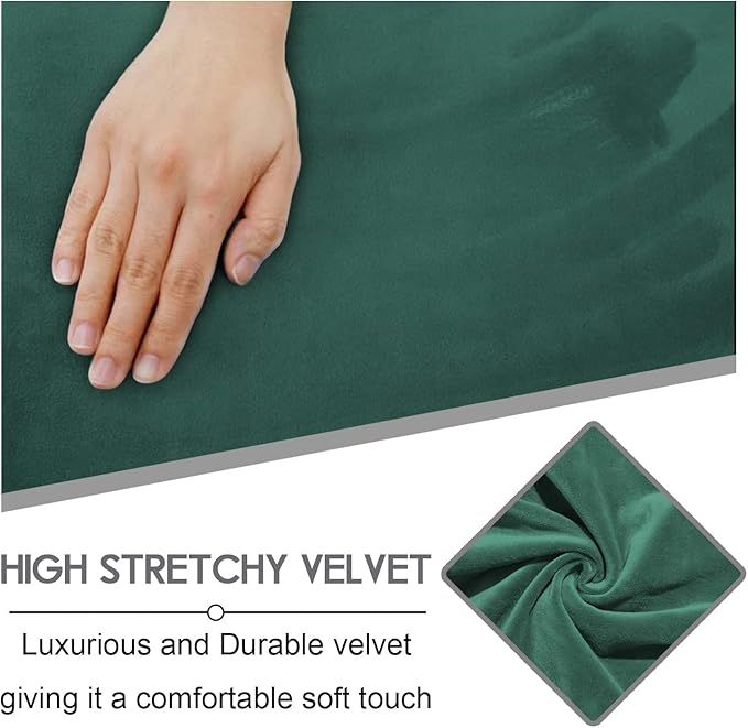 ULTICOR Velvet 8-Pieces Recliner Sofa Covers Stretch Reclining Couch Covers