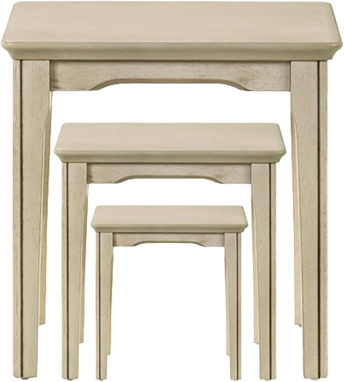 Kmax Nesting Tables Set of 3, Small Sofa Side Table Rustic Stacking End Table