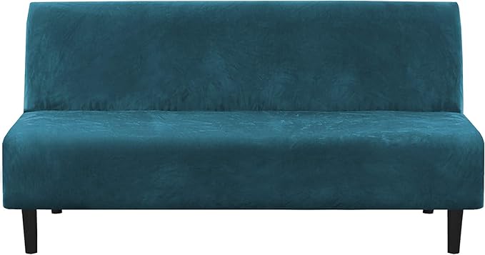 H.VERSAILTEX Real Velvet Futon Cover Armless Sofa Covers Sofa Bed Covers
