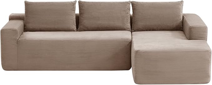 97" Cloud Sectional Couch, Modern Modular Sectional Sofa