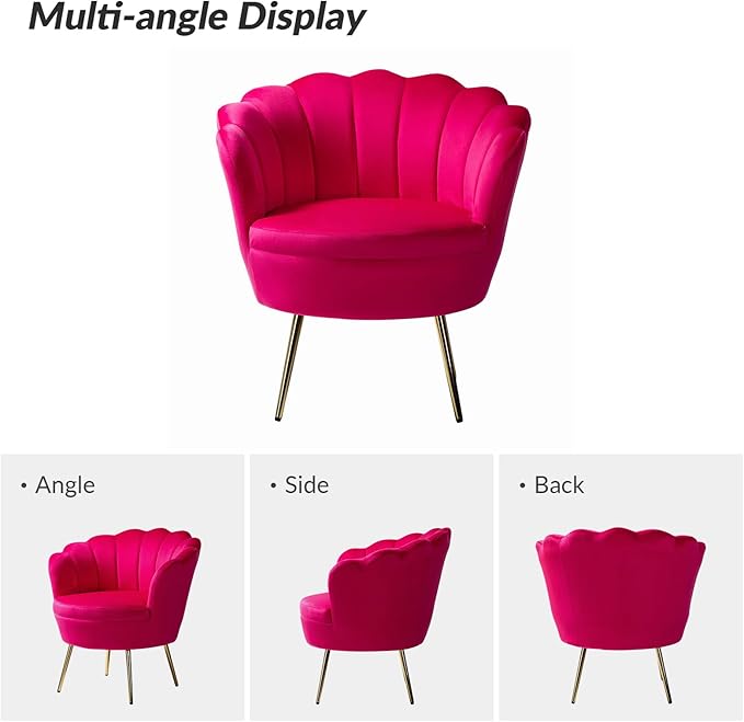 HULALA HOME Modern Velvet Accent Chair