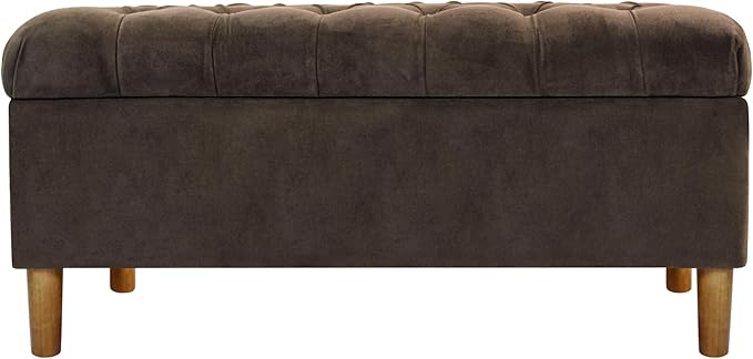 Homepop Home Decor | Tufted Ainsley Button Storage Ottoman Bench
