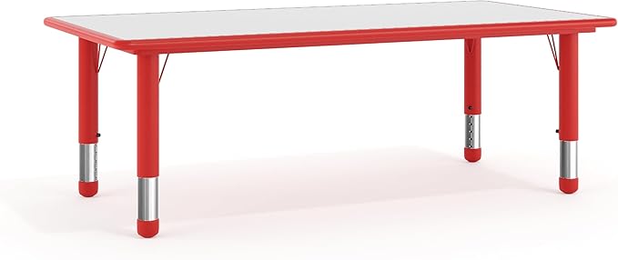 Flash Furniture Wren 23.625''W x 47.25''L Rectangular Red Plastic Height