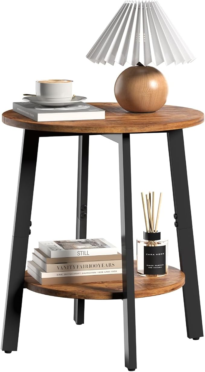 sthmec Side Table, Small Round End Table