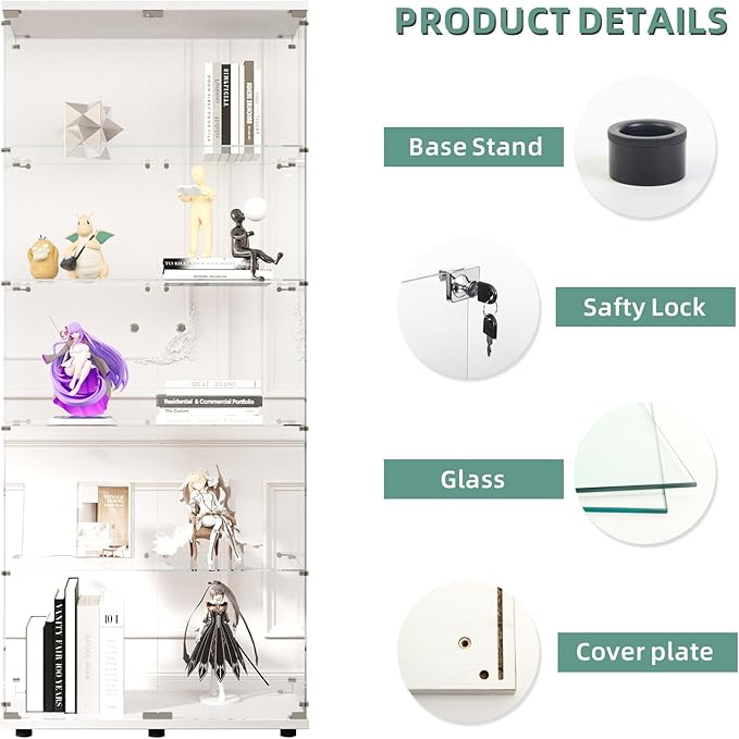 FANYUSHOW Glass Display Cabinet