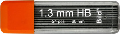 Bild Premium 1.3 mm Mechanical Pencil Lead Refills HB #2 (HB Mega, 1.3 mm)