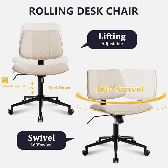 Modern Armless Office Chair