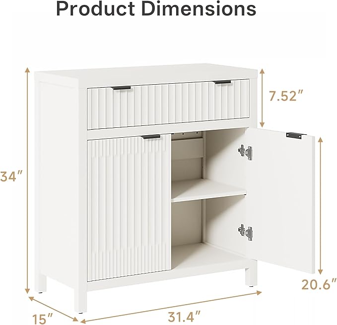 Fatmok Fluted Buffet Cabinet